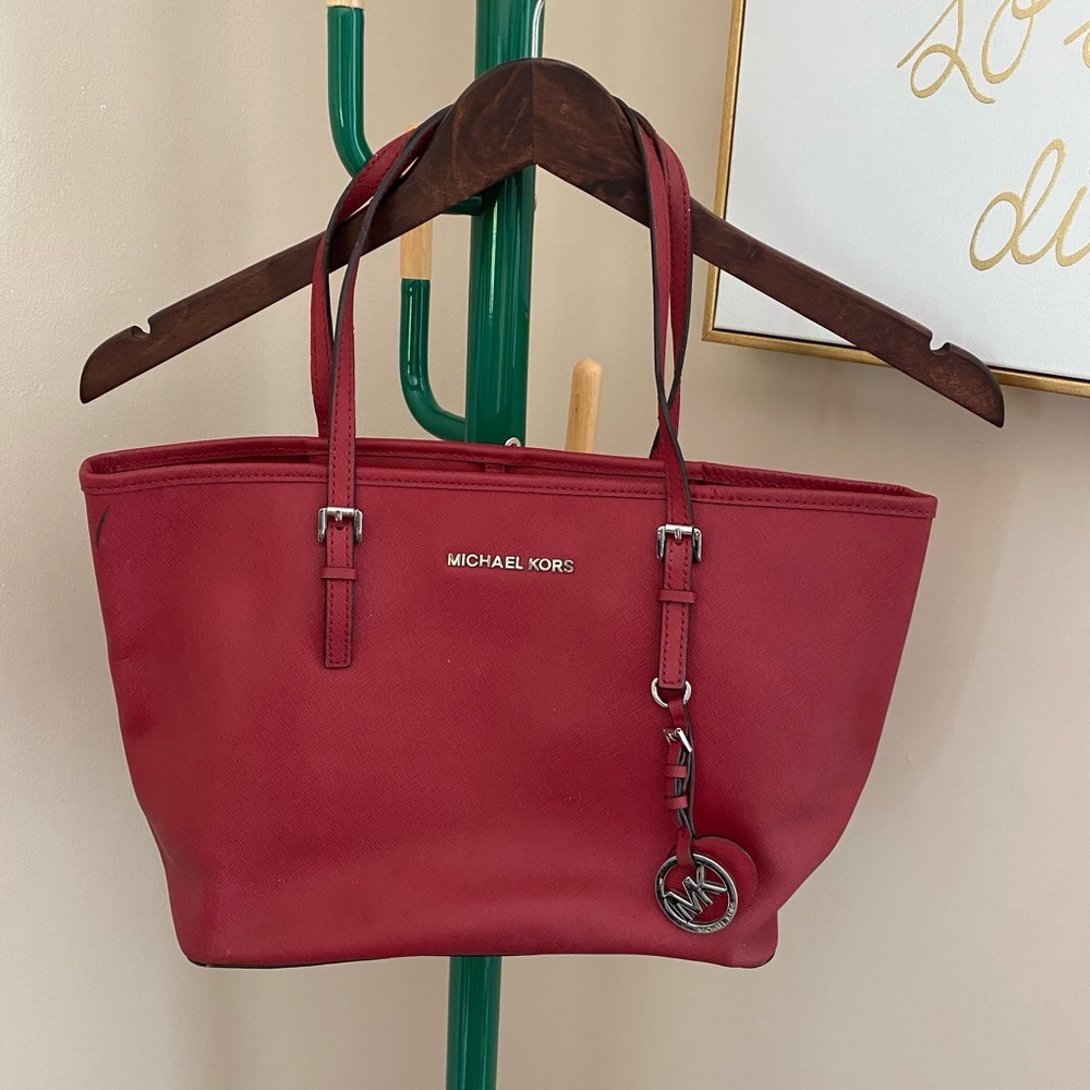 Red Michael Kors Purse